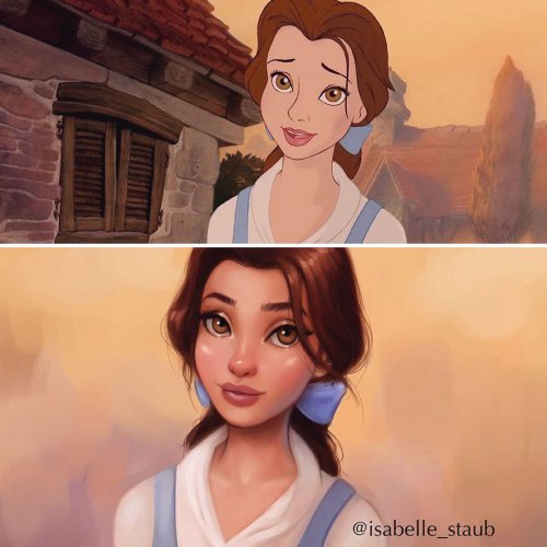 Иллюстратор изобразила диснеевских принцесс в более реалистичном образе (7 фото)