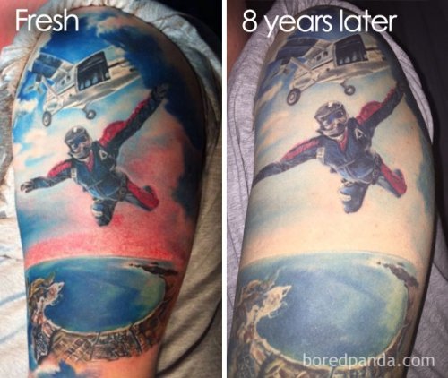 Как татуировки выглядят по прошествии времени (22 фото)