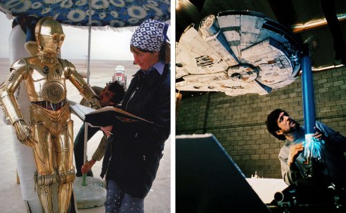 Невероятные фотографии со съёмок первого фильма "Звёздных войн" (25 фото)