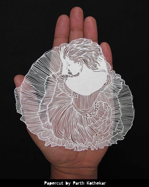 Бумажные шедевры Парта Котекара, вырезанные из бумаги (22 фото)