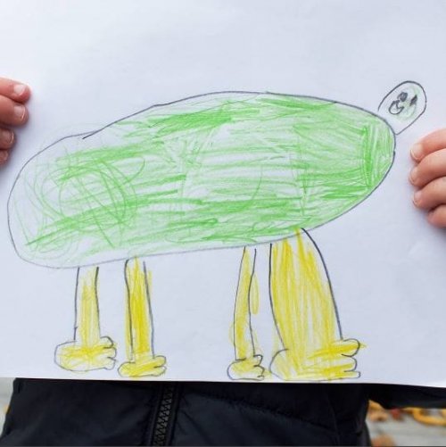 Шестилетний мальчик рисует картинки, которые его отец делает реалистичными (22 фото)