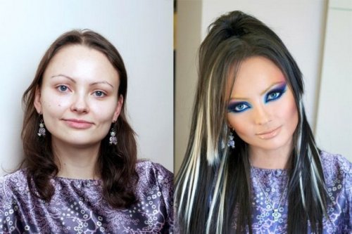 Как умелый макияж может преобразить девушек (24 фото)