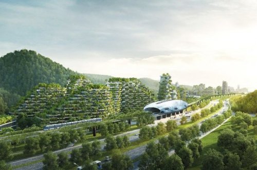 В Китае начали строить "город-лес" (7 фото)