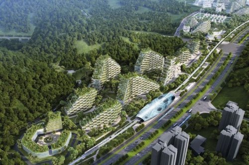 В Китае начали строить "город-лес" (7 фото)