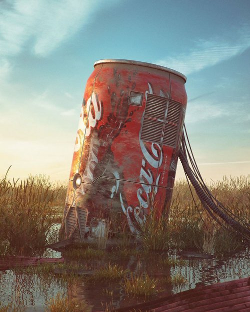 Апокалипсис поп-культуры в серии работ цифрового художника Филиппа Ходаса (14 фото)