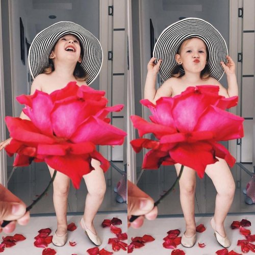 Мама-художница фотографирует 3-летнюю дочку в оригинальных нарядах (16 фото)