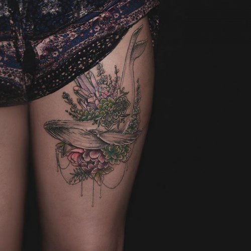 Татуировки для любителей суккулентов (24 фото)