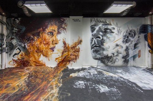 Граффити-художники превратили здание общежития в художественную галерею (17 фото)