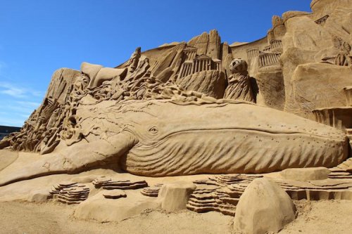 Фестиваль песчаных скульптур S&#248;ndervig Sand Sculpture Festival (18 фото)