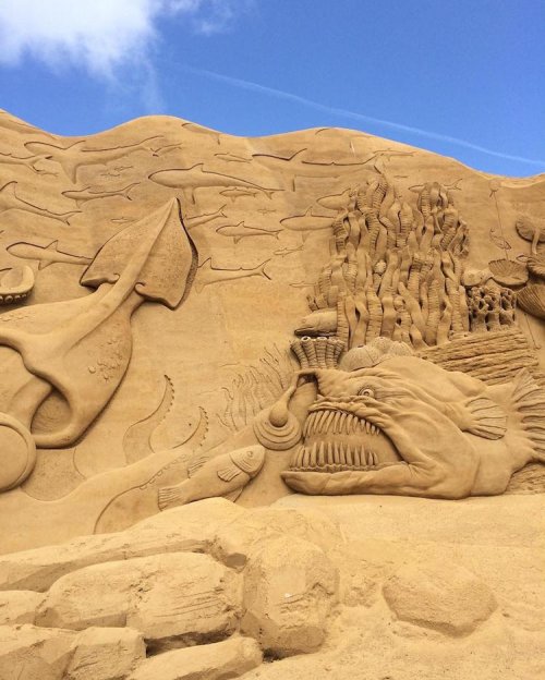 Фестиваль песчаных скульптур S&#248;ndervig Sand Sculpture Festival (18 фото)