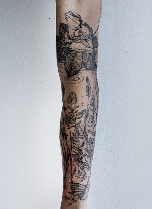 Изящные татуировки тату-мастера A-B M (19 фото)