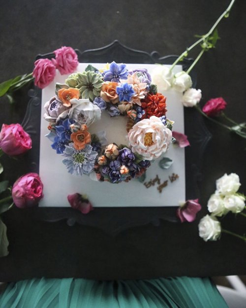 Невероятно реалистичные цветочные торты от Atelier Soo (21 фото)