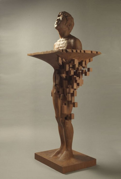 "Пиксельные" скульптуры тайского художника Хсу Тунг Хана (12 фото)