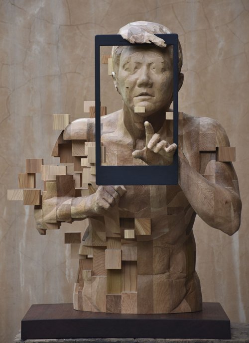 "Пиксельные" скульптуры тайского художника Хсу Тунг Хана (12 фото)