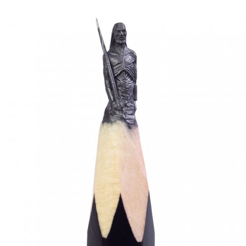 Скульптуры на кончиках карандашей, вдохновлённые фильмом "Игра престолов" (16 фото)