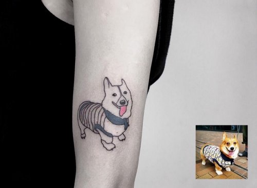 Тату-художник воссоздаёт ностальгические фотографии в виде простых татуировок (9 фото)