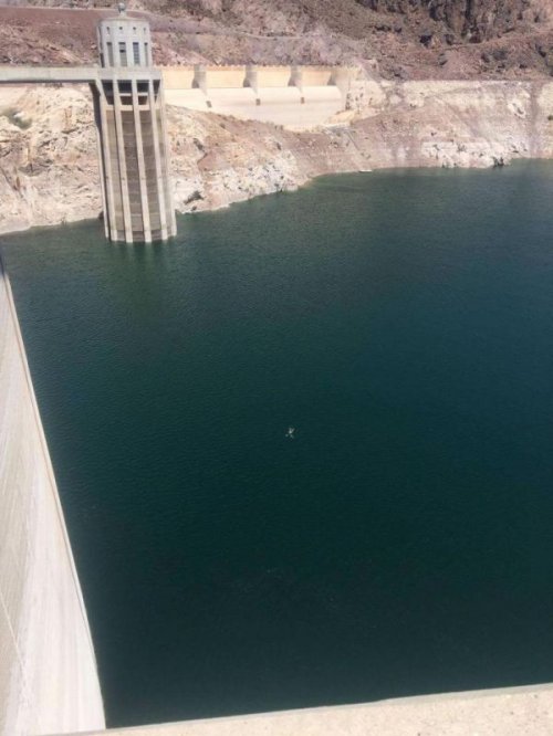 Нетрезвый британец переплыл водохранилище у плотины Гувера, случайно установив мировой рекорд (6 фото)