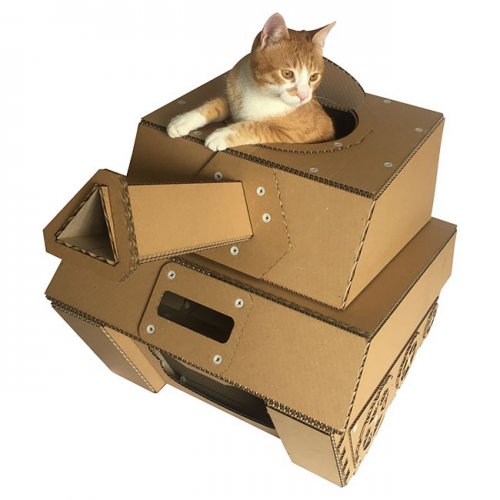 Симпатичные картонные домики для кошек от CacaoPets (15 фото)