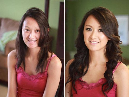 Невероятное преображение: снимки до и после нанесения макияжа (13 фото)