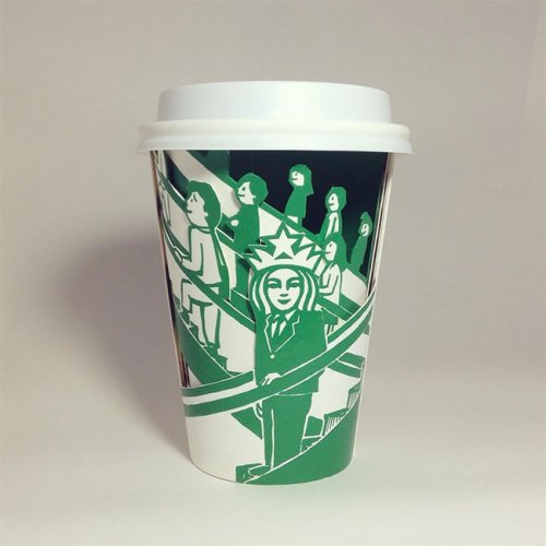 Забавные рисунки на стаканчиках Starbucks (33 фото)