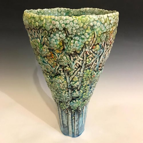 Керамические чаши и вазы, вдохновлённые осиновыми лесами Колорадо (8 фото)