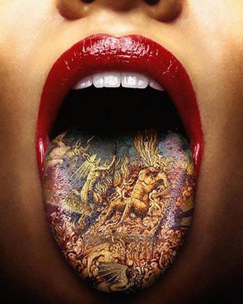 Татуировки на языке (21 фото)
