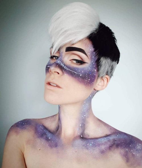 Новый модный тренд: космический макияж (17 фото)