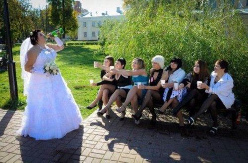 Смешные и прикольные свадебные фотографии (25 шт)