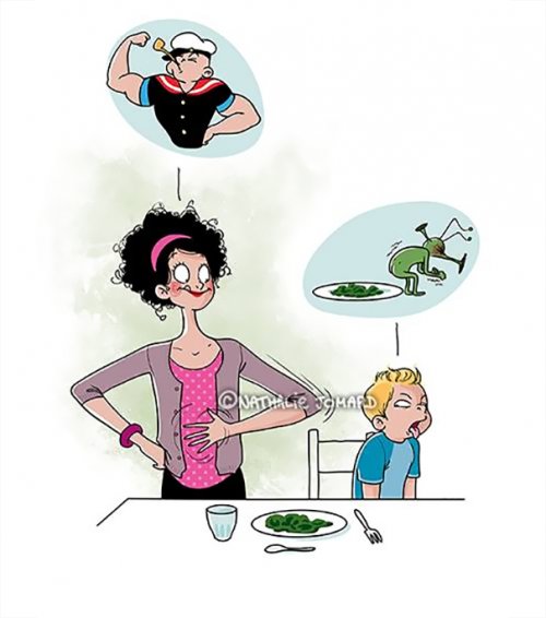 Правдивые комиксы Натали Жомар о жизни с маленькими детьми (19 фото)