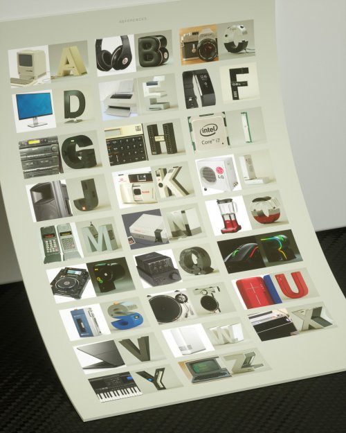 Алфавит из букв, стилизованных под известные гаджеты и устройства (28 фото)