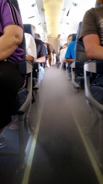Приколы и казусы на борту самолёта (20 фото)