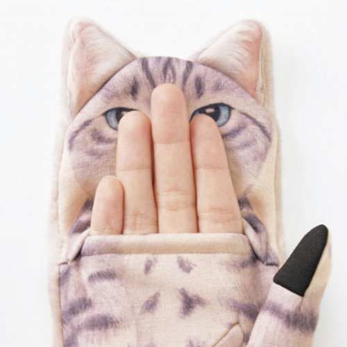 Очаровательные варежки, превращающие ваши руки в котят (6 фото)