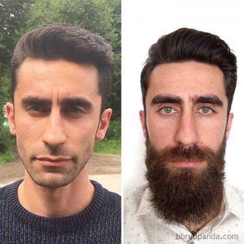 Преображение парней, отрастивших бороду (9 фото)