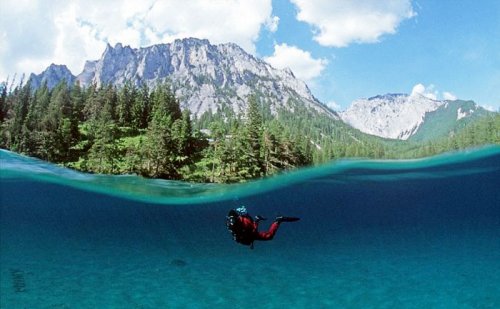 Австрийский парк, который каждое лето превращается в озеро (17 фото)
