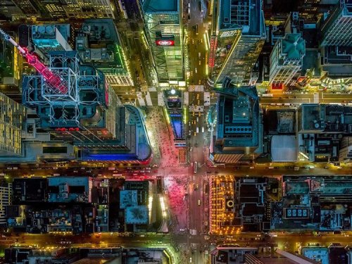 Лос-Анджелес и Нью-Йорк с высоты птичьего полёта в снимках Джеффри Мильштейна (11 фото)