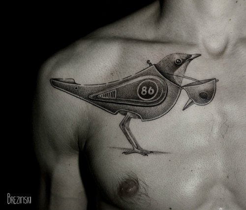 Сюрреалистичные татуировки от Ильи Брезинского (13 фото)