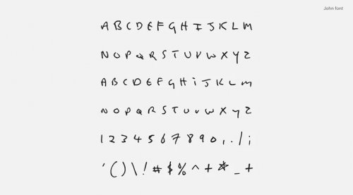 Почерки Кобейна, Леннона и Боуи превратили в бесплатные шрифты (15 фото)