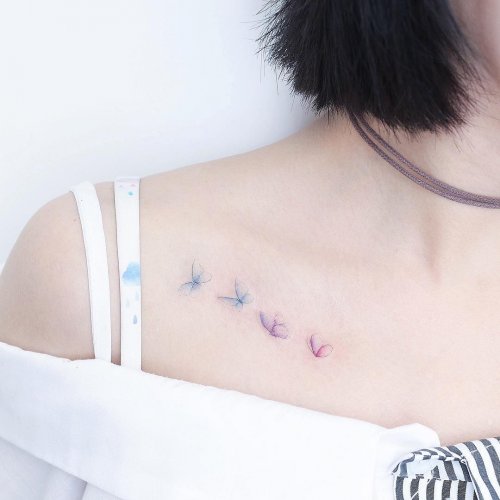 Минималистичные и изящные татуировки Mini Tattoo HK (14 фото)