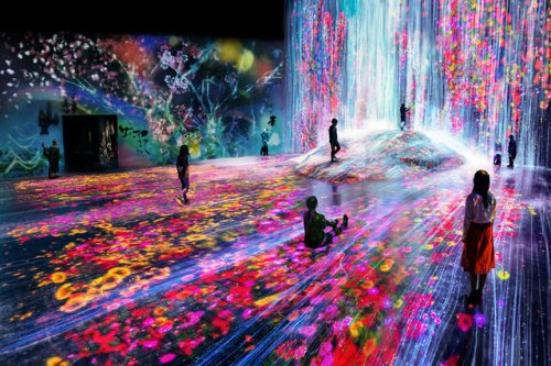 Красочная интерактивная выставка в Музее цифрового искусства в Токио (19 фото)
