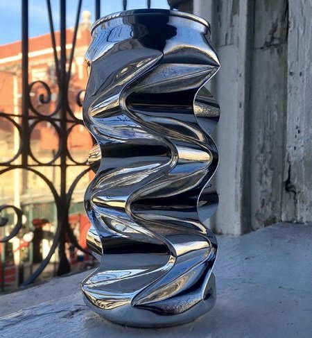 Новые произведения искусства Ноа Деледды, созданные из алюминиевых банок (14 фото + видео)