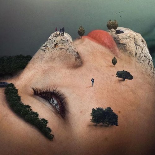 Фотоманипуляции Моники Карвальо, объединяющие человеческое тело и природу (17 фото)