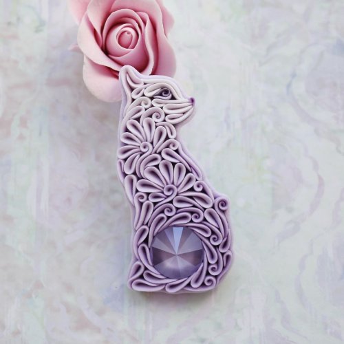 Российская художница LiskaFlower создаёт красочные украшения из полимерной глины (14 фото)