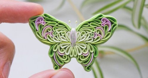 Российская художница LiskaFlower создаёт красочные украшения из полимерной глины (14 фото)