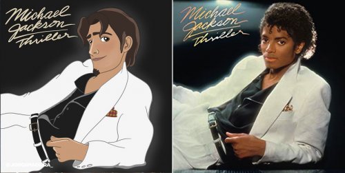 Испанский иллюстратор воссоздал обложки музыкальных альбомов с персонажами Disney (7 фото)
