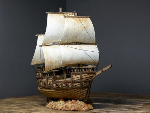 Самодельный пиратский корабль из картона (24 фото)