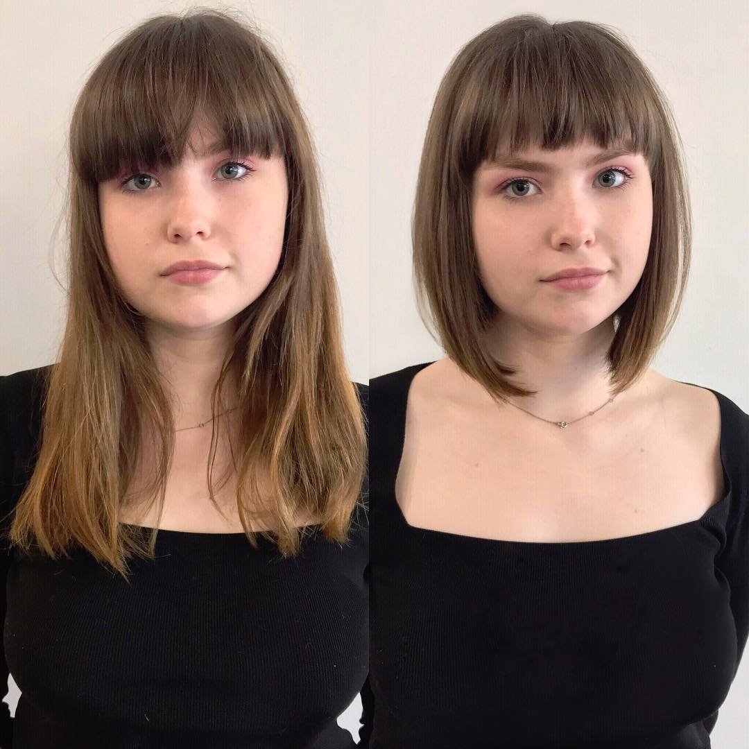 Как меняется девушка с длинными волосами