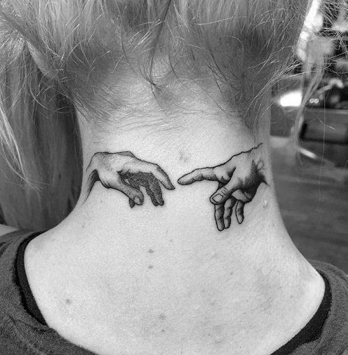 Татуировки на шее (23 фото)