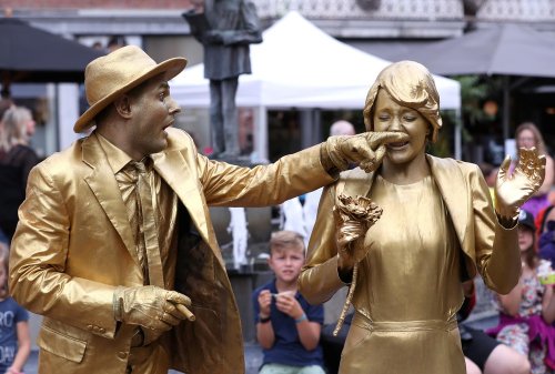 Фестиваль живых статуй в Бельгии (21 фото)