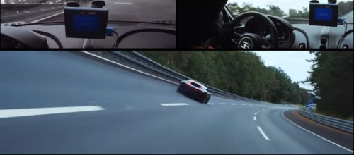 Новый Bugatti Chiron установил рекорд скорости, преодолев скоростной барьер в 300 миль в час (фото + видео)