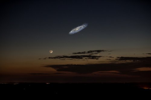 Reddit-пользователь показал, как бы выглядело ночное небо, если бы галактика Андромеды светила ярче